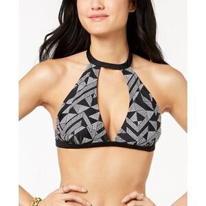 Hula Honey NEW Halter Choker-Tie Bikini Swim Top S‎